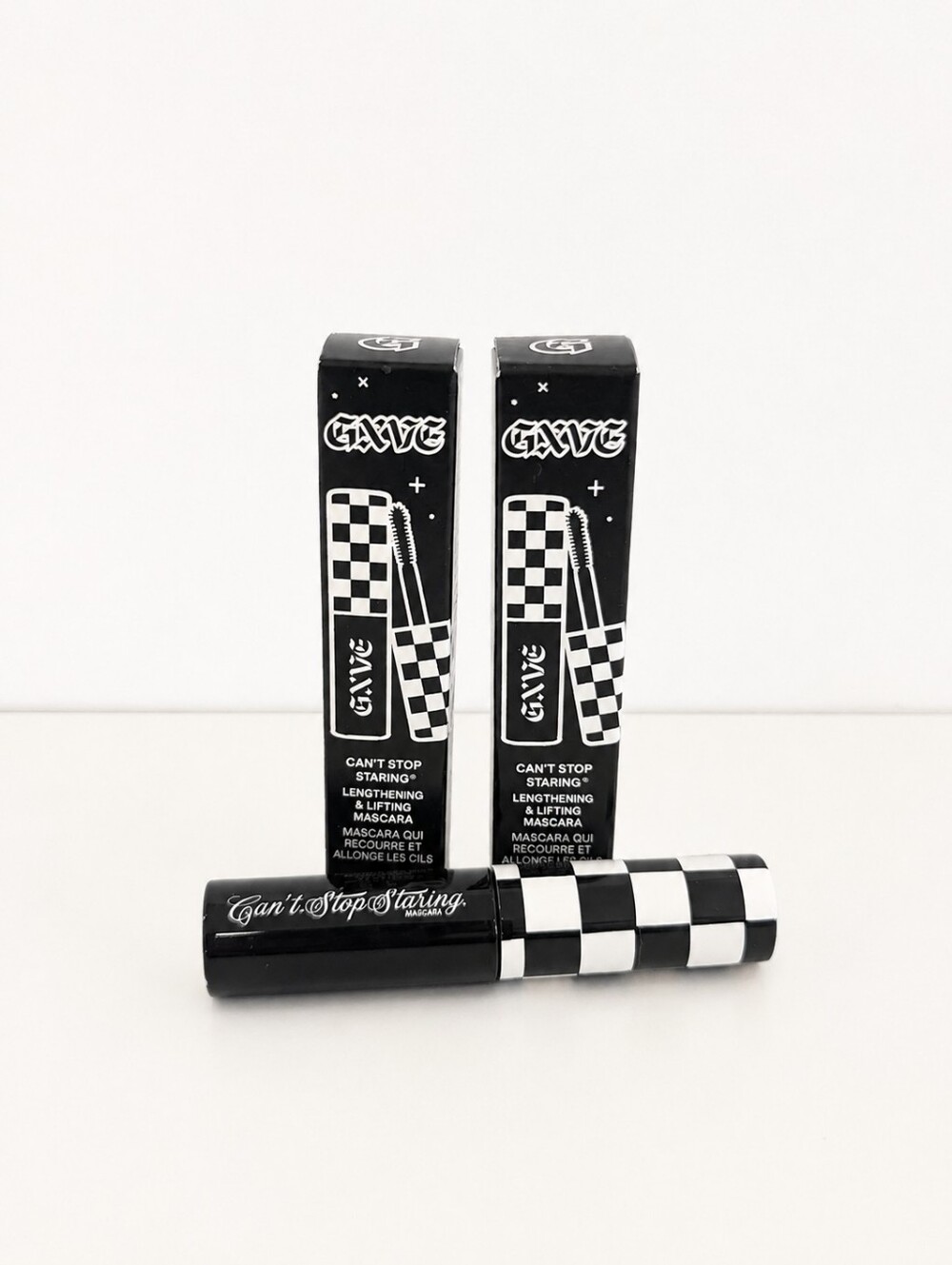 Bundle of 2 Gxve Can't Stop Staring Lengthening & Lifting Mascara 5ml Travel